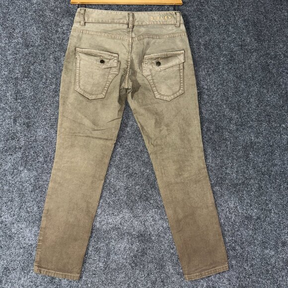 Sisley Jeans Womens 8  Skinny Khaki Cotton Stretch Flap Pockets Tapered Italy 38 - Picture 8 of 10